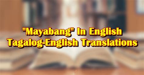 Mayabang Meaning .